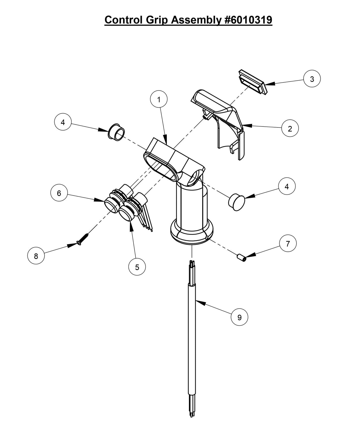 CC3700E Control Grip Assembly