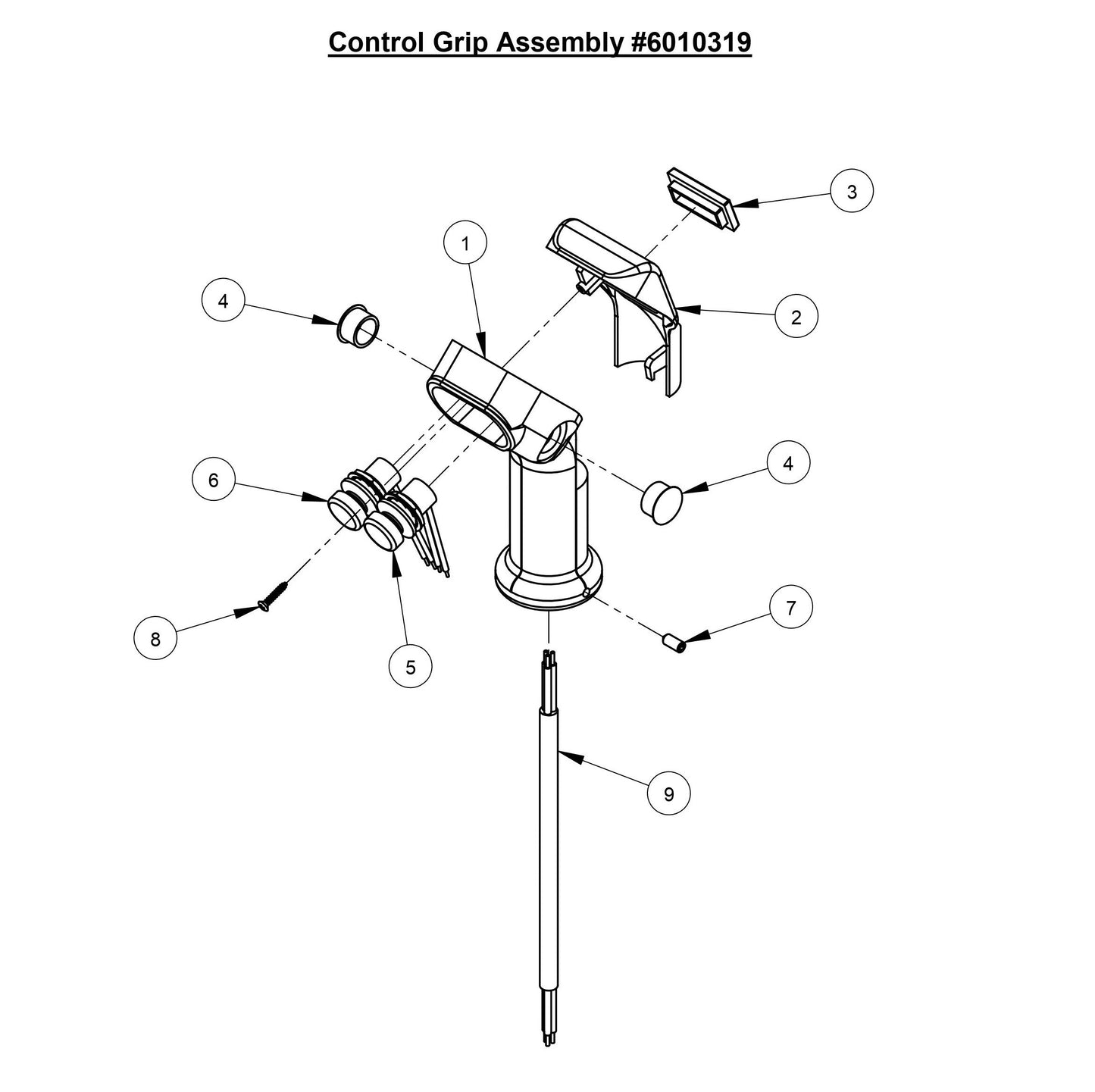 CC3728 Control Grip Assembly