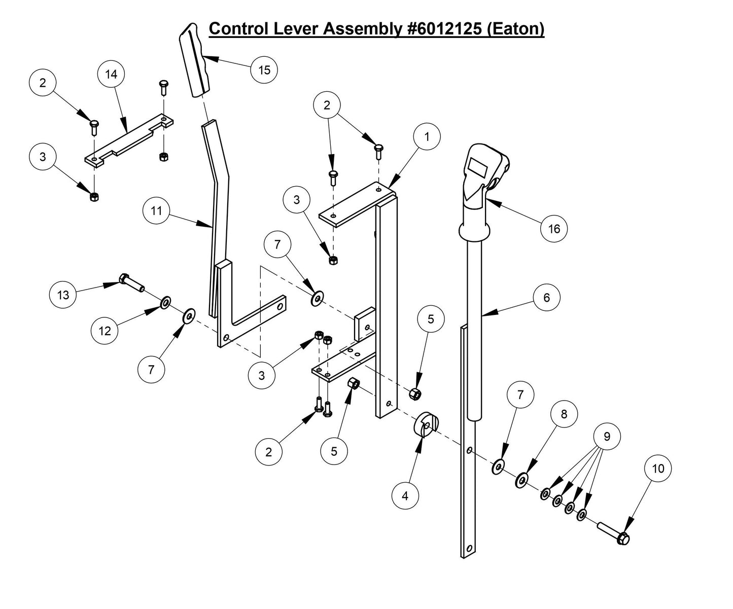 CC3728 Control Lever Assembly (Eaton)