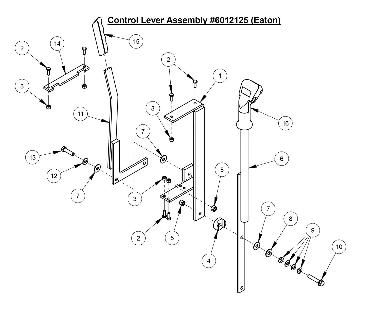 CC3700E Control Lever Assembly (Eaton)