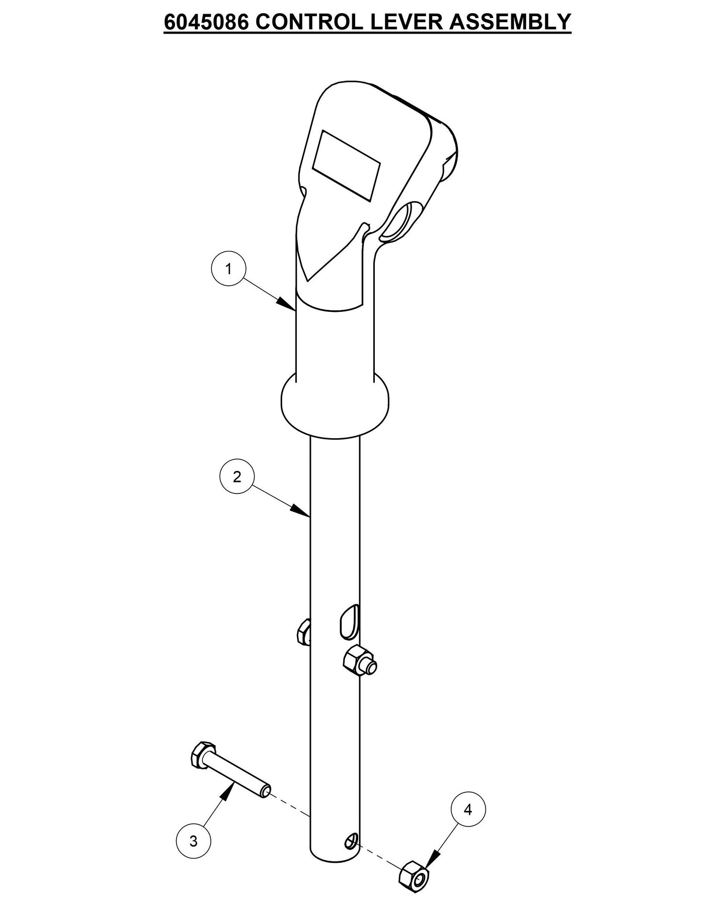 CC4120 /30EXL-3 Control Lever Assembly