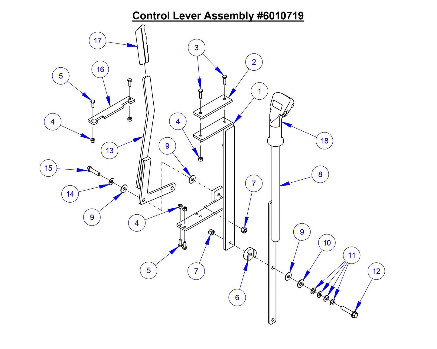 CC6566 Control Lever Assembly