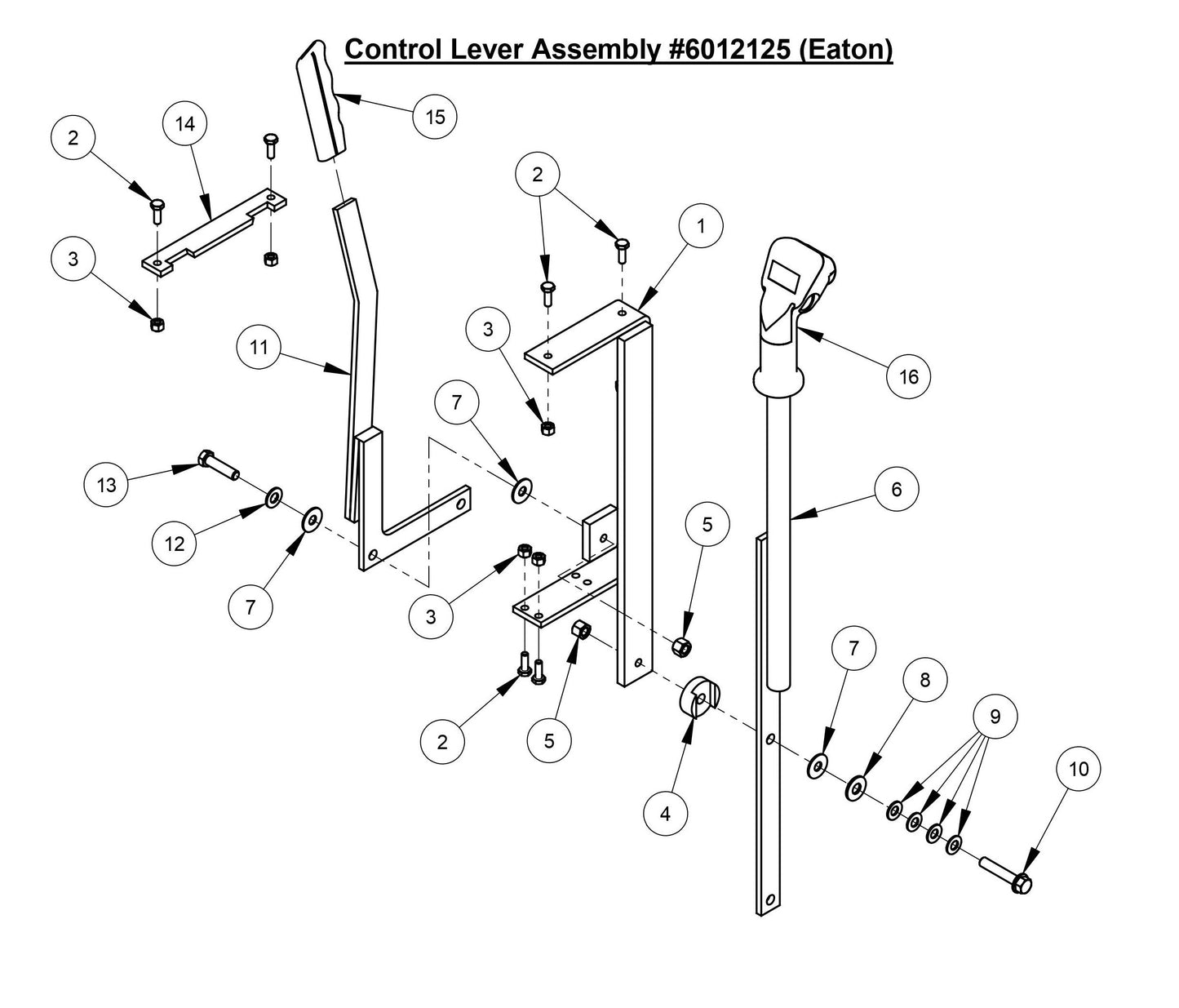 CC3700E-3 Control Lever Assembly