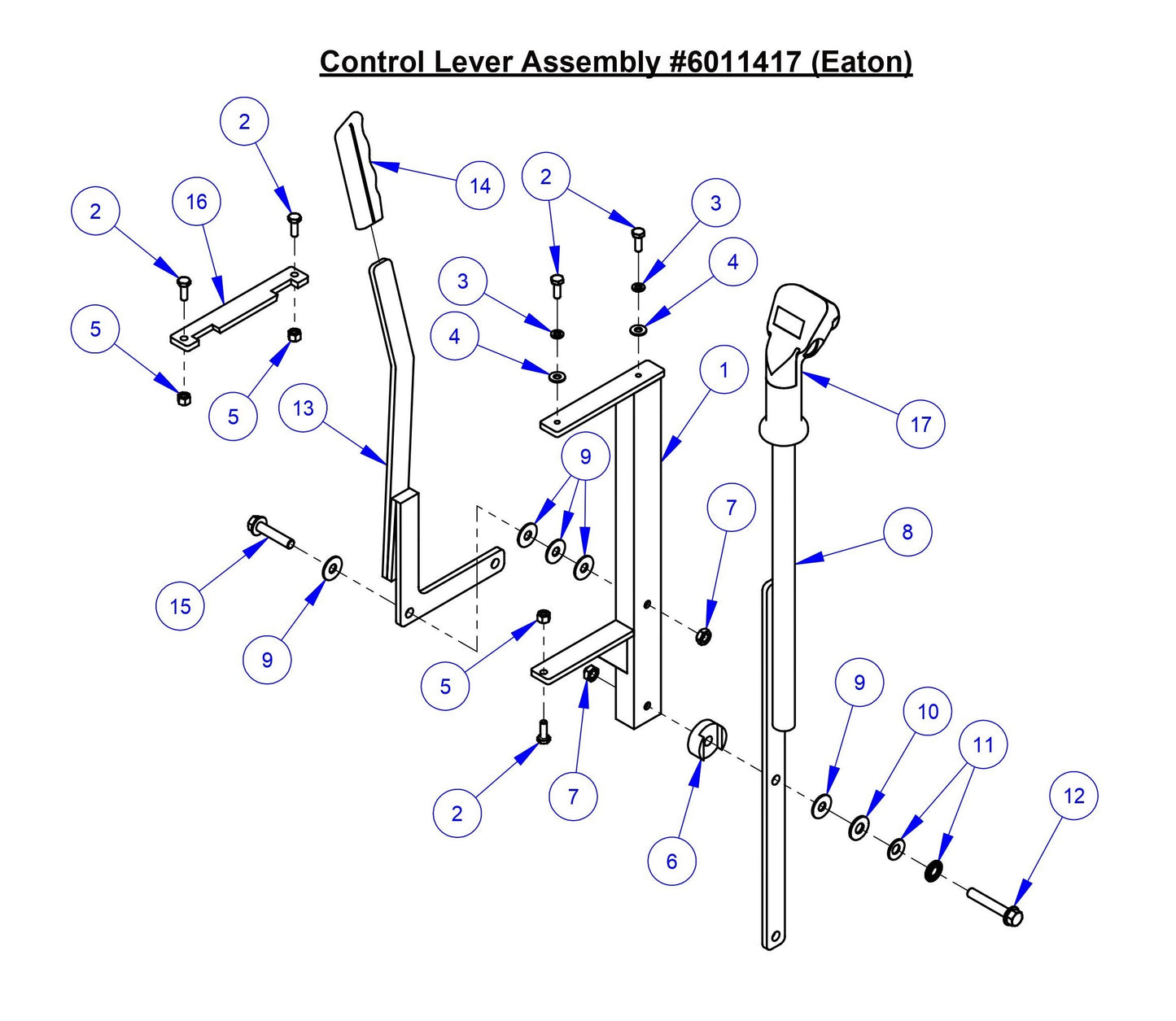 CC3535JBVP Control Lever Assembly