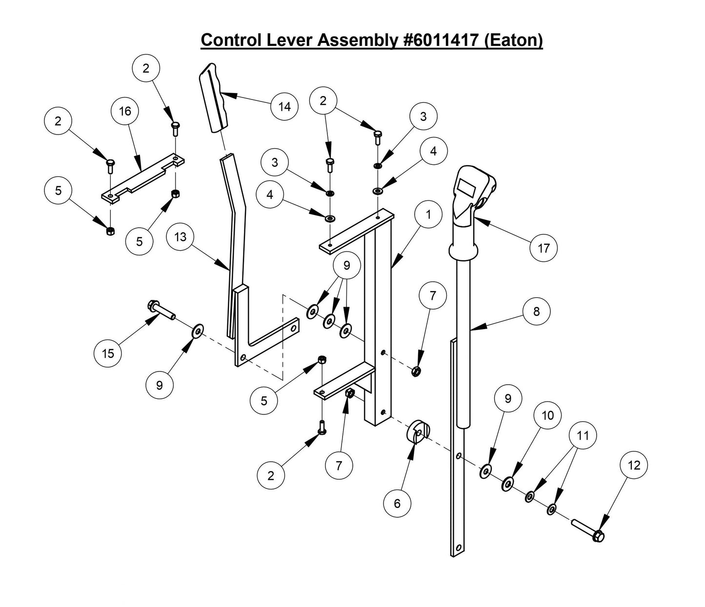 CC3500E (Control Lever Assembly)