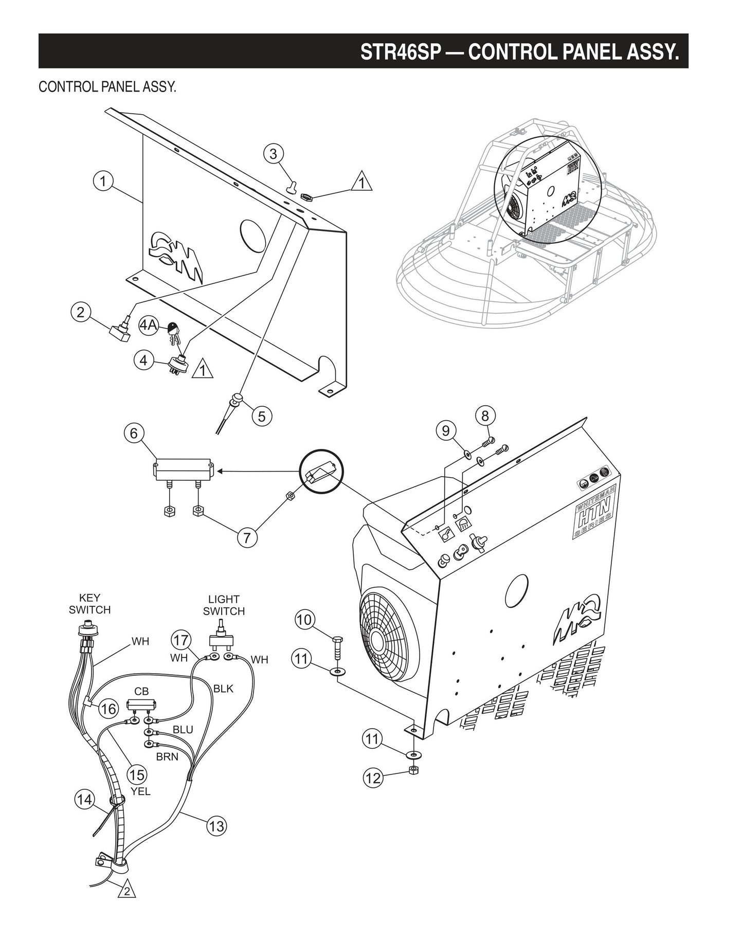 STR46SP STOW-Control Panel Assembly