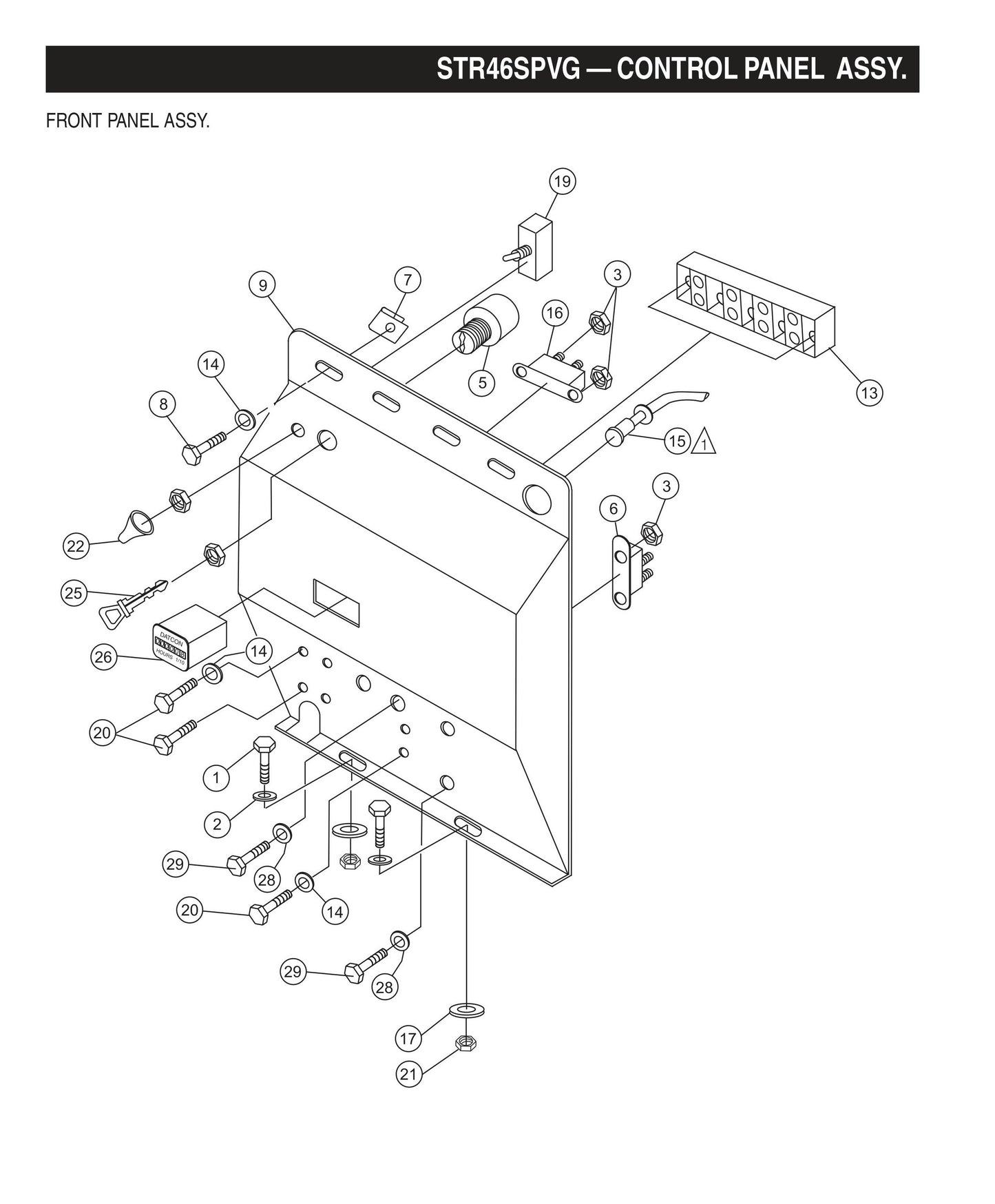 STR46SPVG STOW-Control Panel Assembly
