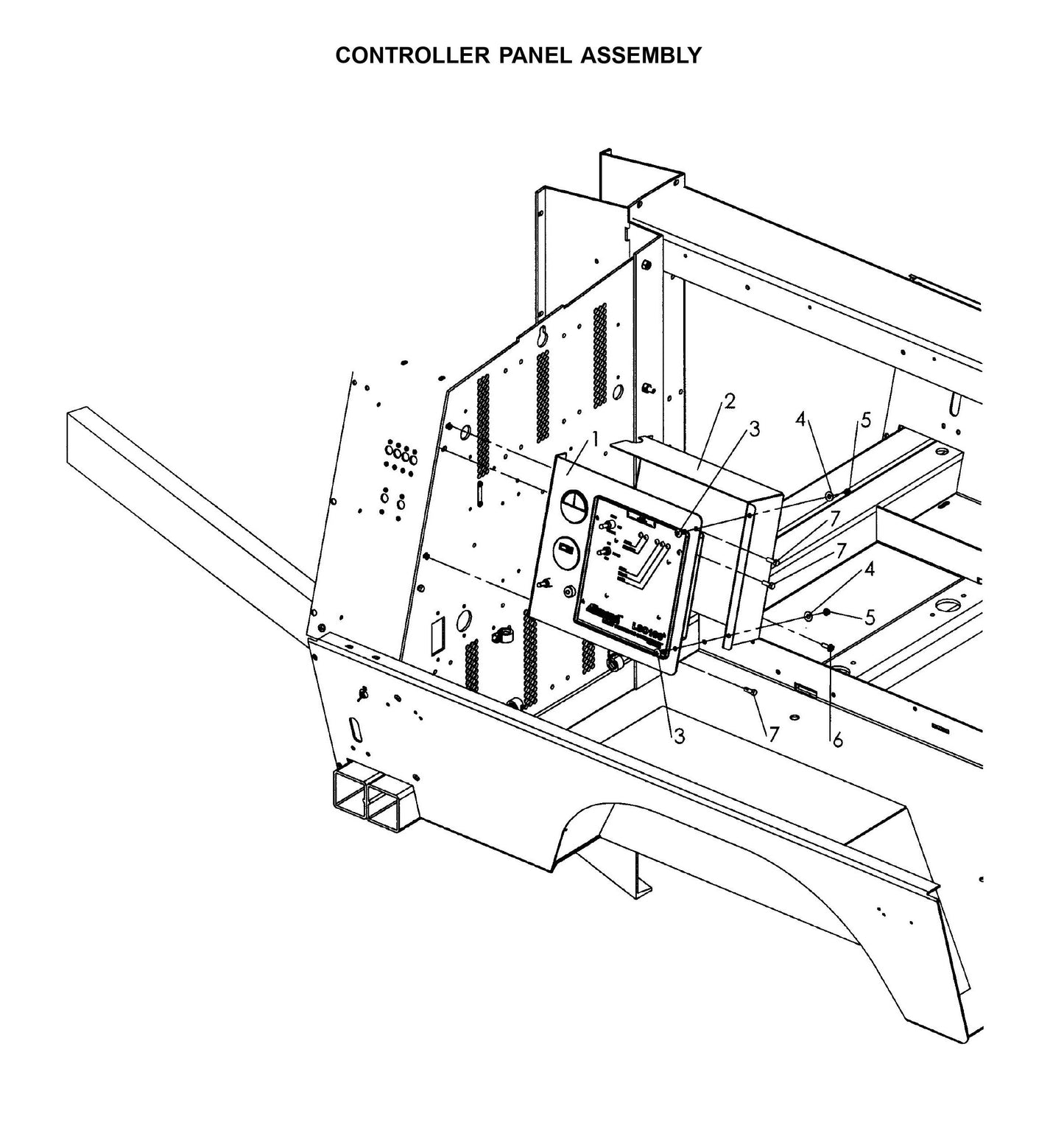 Maxi-Lite Laydown 6-8KW-Controller Panel Assembly Parts By Allmand