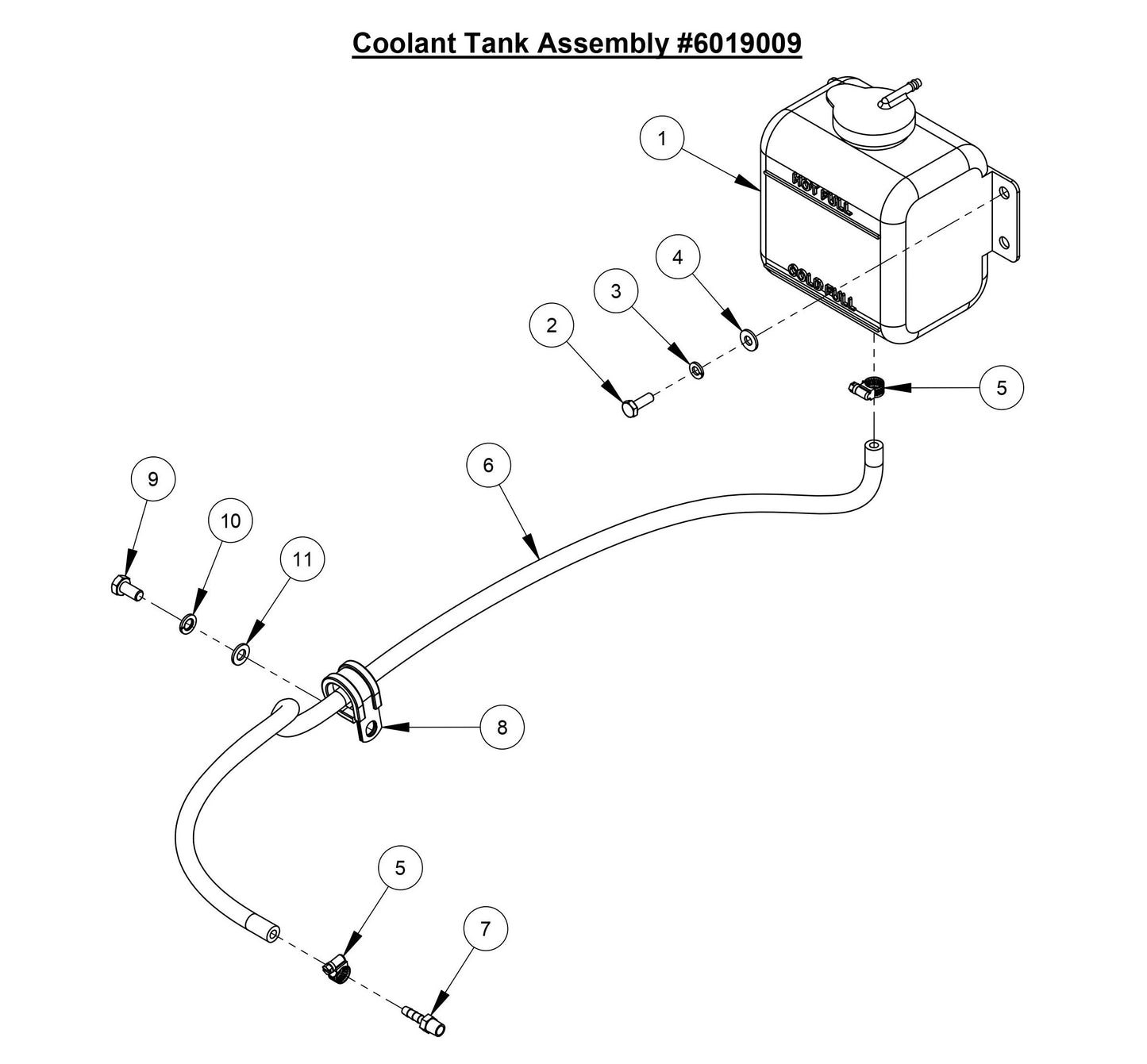 CC6566 Coolant Tank Assembly