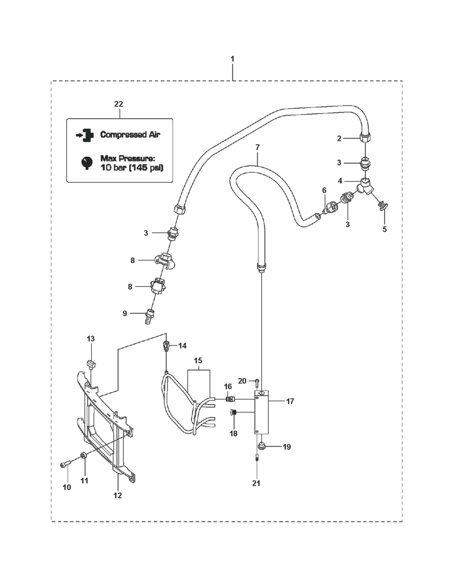 Cooling Package Parts for DXR 310 By Husqvarna