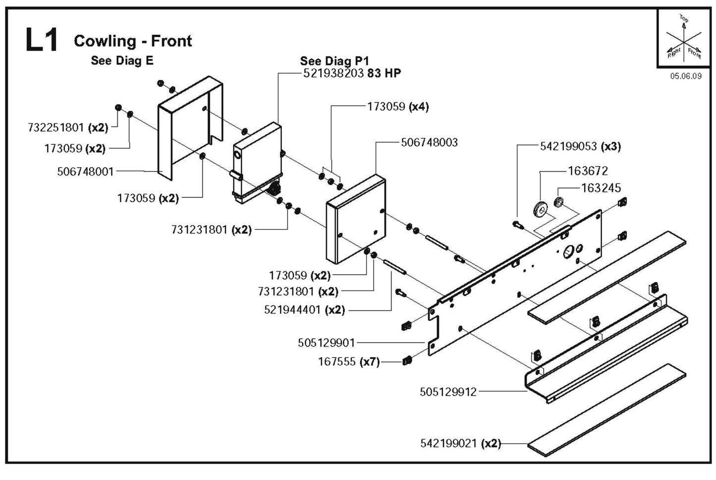 Cowling- Front Parts For FS6600D By Husqvarna