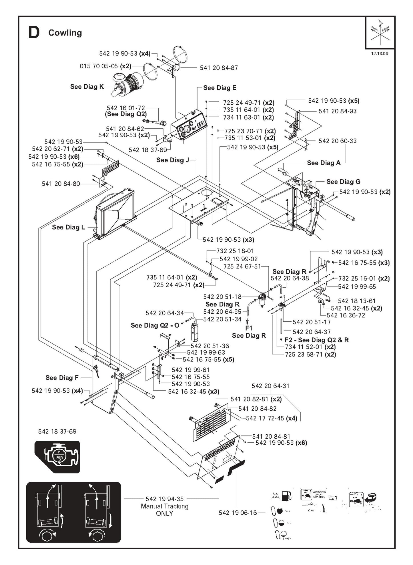 Cowling Parts for FS4800 D By Husqvarna