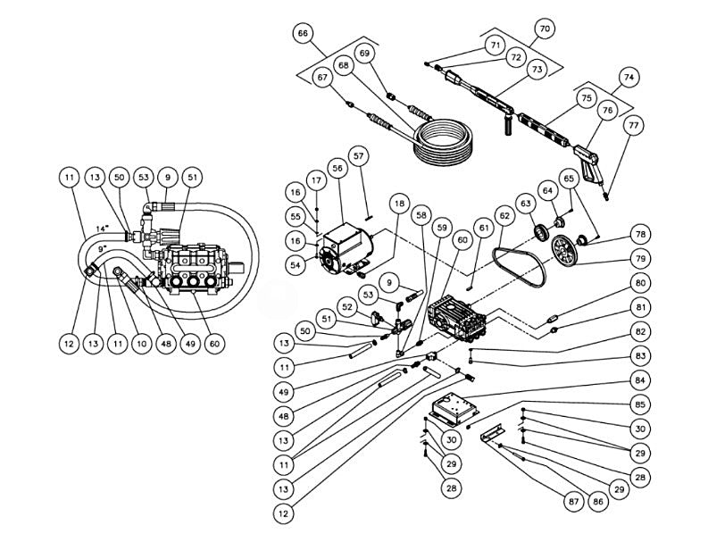 DC-1003-WSE1G (sn:0-10165216) Frame Assembly Parts by Mi-T-M