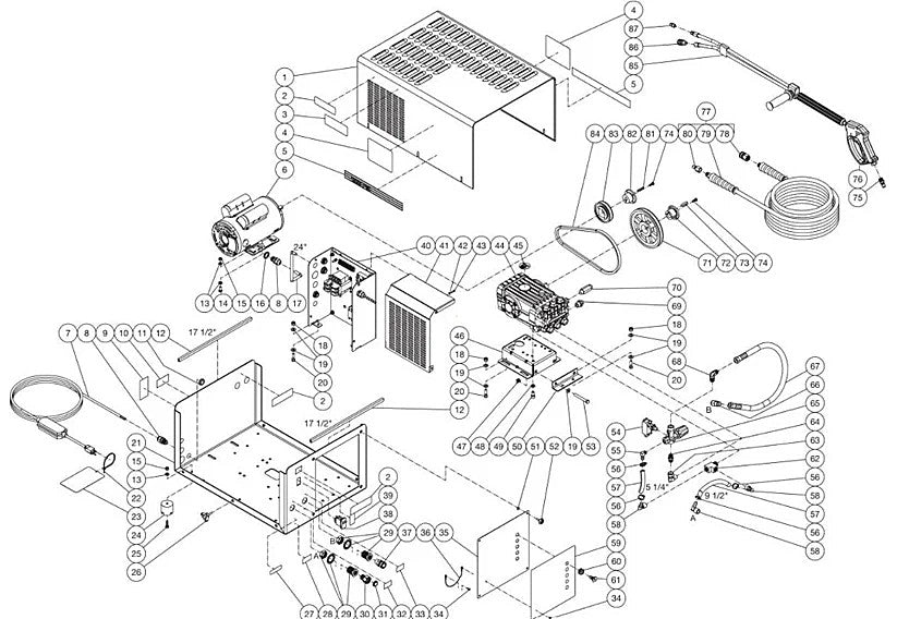 DC-1003-WSE1G (sn:11356792-11357607) Frame Assembly Parts by Mi-T-M