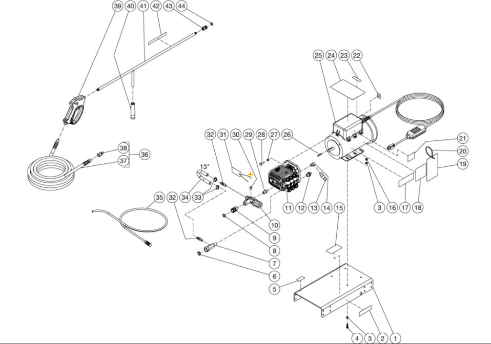 DC-1502-A0E1G-W (sn:0-99999999) Frame Assembly Parts by Mi-T-M