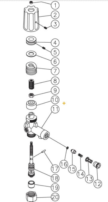 DC-1502, DC-2503, DC-3003, DC-3004, DC-3005, DC-3504 Unloader Assembly Parts by Mi-T-M