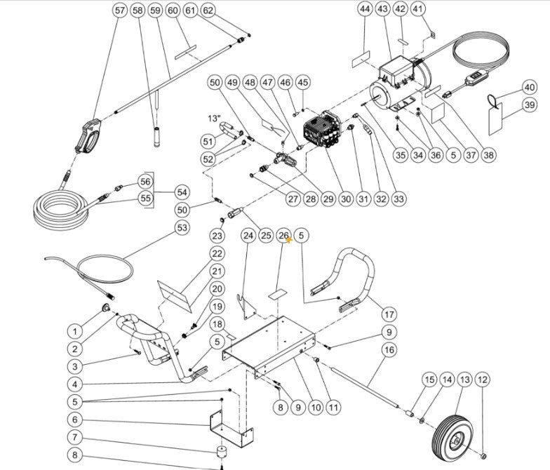 DC-1502-A0E1G (sn:0-99999999) Frame Assembly Parts by Mi-T-M