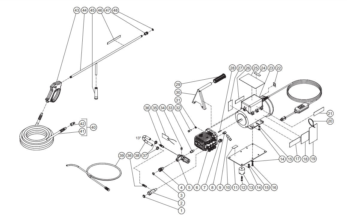 DC-1502-H0E1H (sn:0-99999999) Frame Assembly Parts by Mi-T-M
