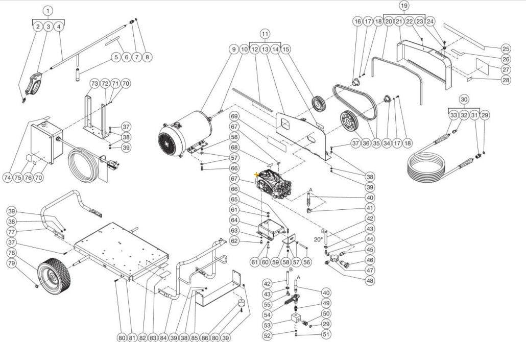 DC-2405-W5E2G, DC-3004-W5E2G (sn:0-99999999) Frame Assembly Parts by Mi-T-M