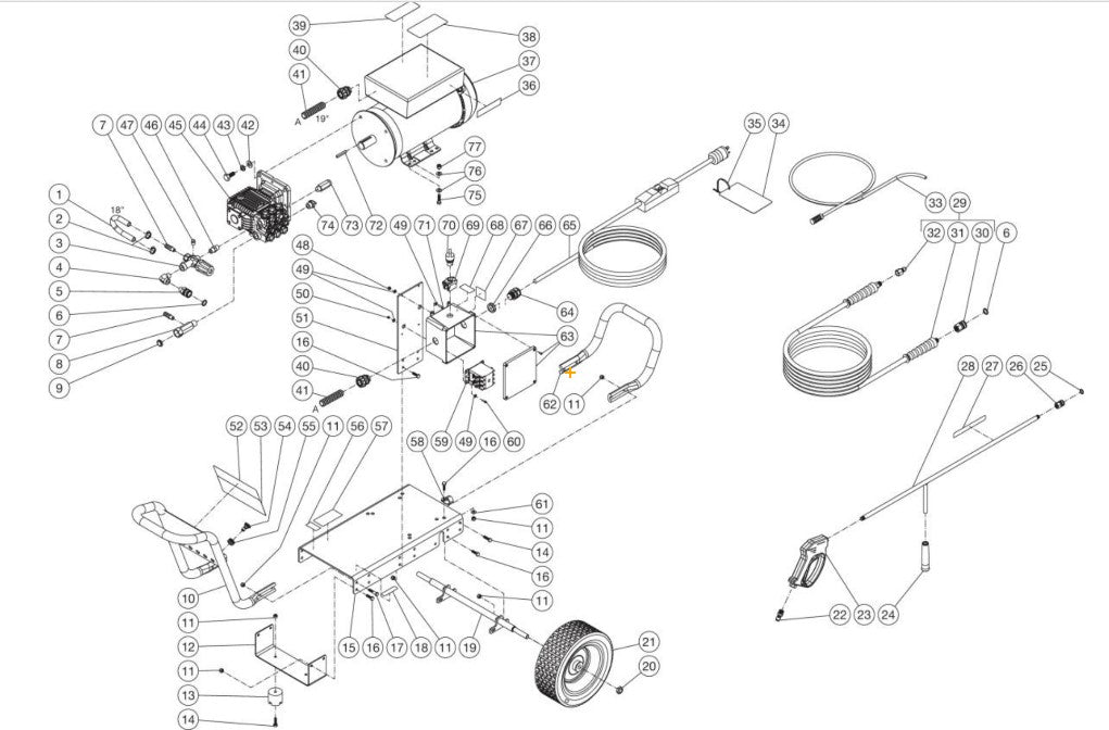 DC-2503-A1E2G (sn:0-99999999) Frame Assembly Parts by Mi-T-M