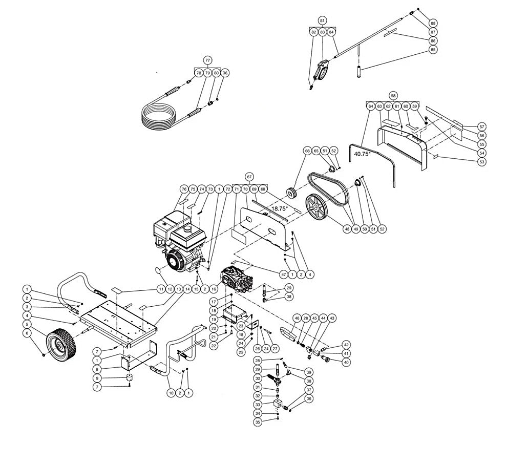 DC-2505-W4H6G Frame Assembly Parts by Mi-T-M