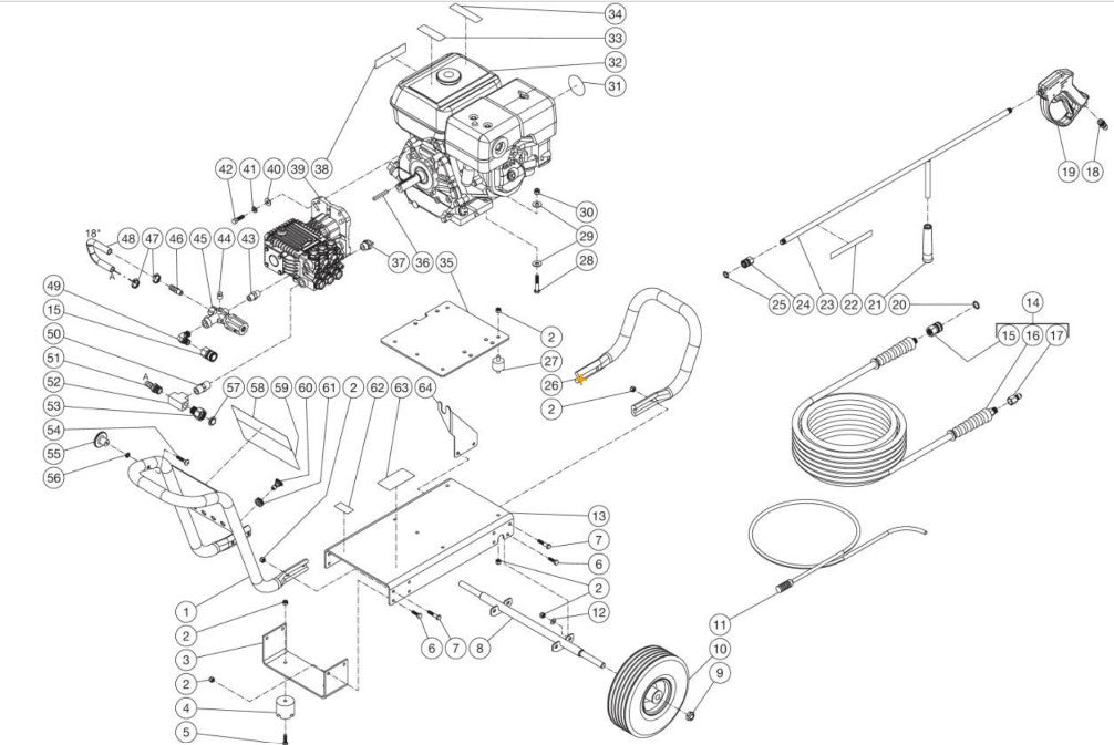 DC-3003-A0H6A, DC-3003-A0H6G, DC-3003-A0K6A, DC-3003-A0K6G, DC-3003-A0M6A (sn:0-99999999) Frame Assembly Parts by Mi-T-M