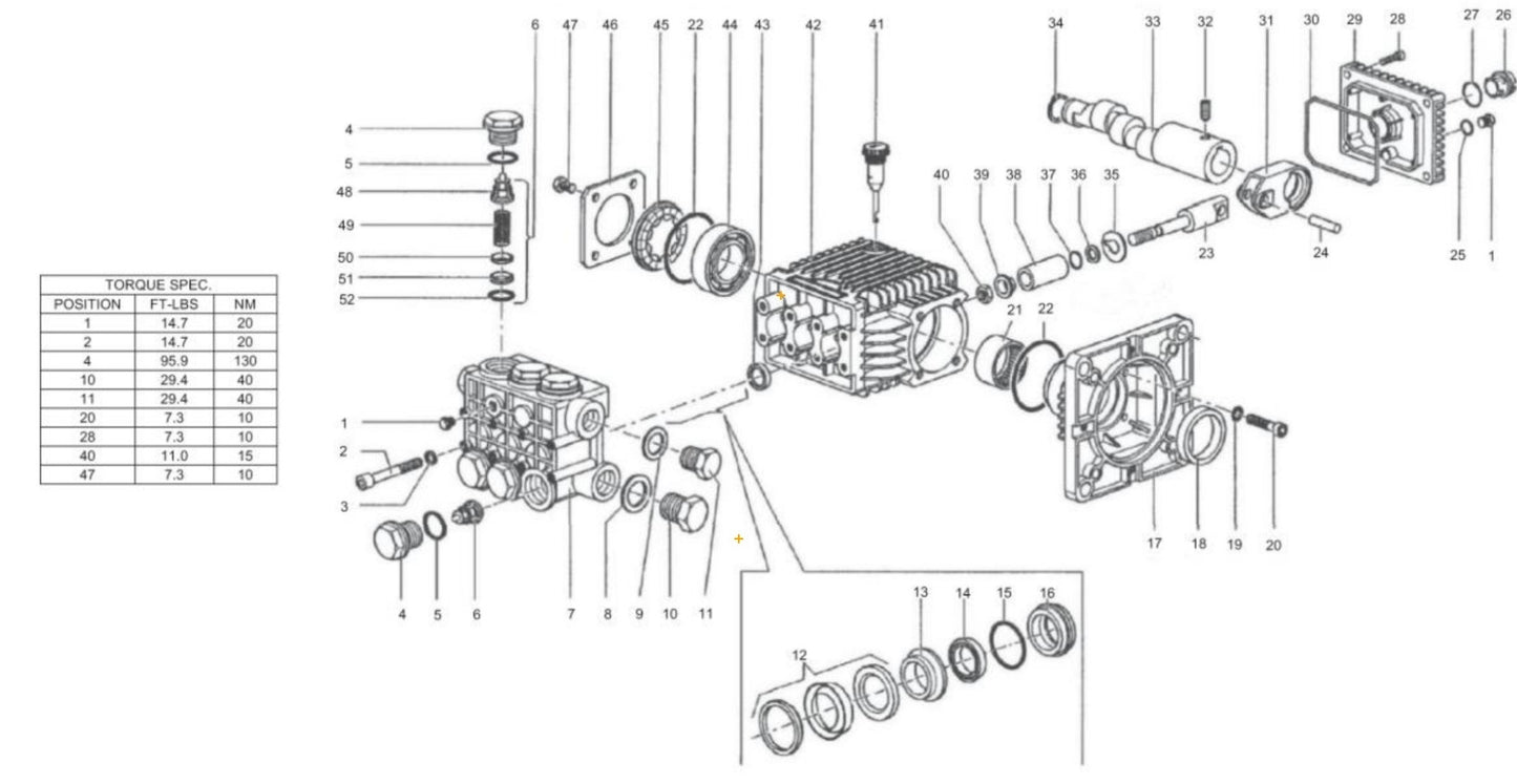 DC-3004-A0E2G, DC-3004-A0E2G-W (sn:0-11404204) Pump Assembly Parts by Mi-T-M