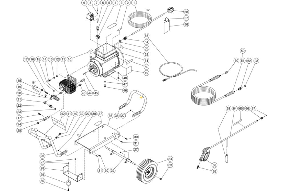 DC-3004-A0E2G (sn:0-11404204) Frame Assembly Parts by Mi-T-M