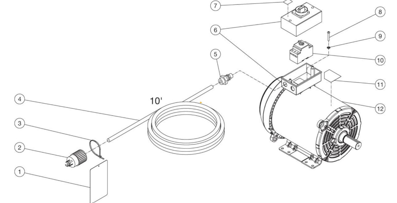 DC-3004-W4E3G (sn:11500526-11448401), DC-3004-W4E3G (sn:11326875-11400525) Motor Assembly Parts by Mi-T-M