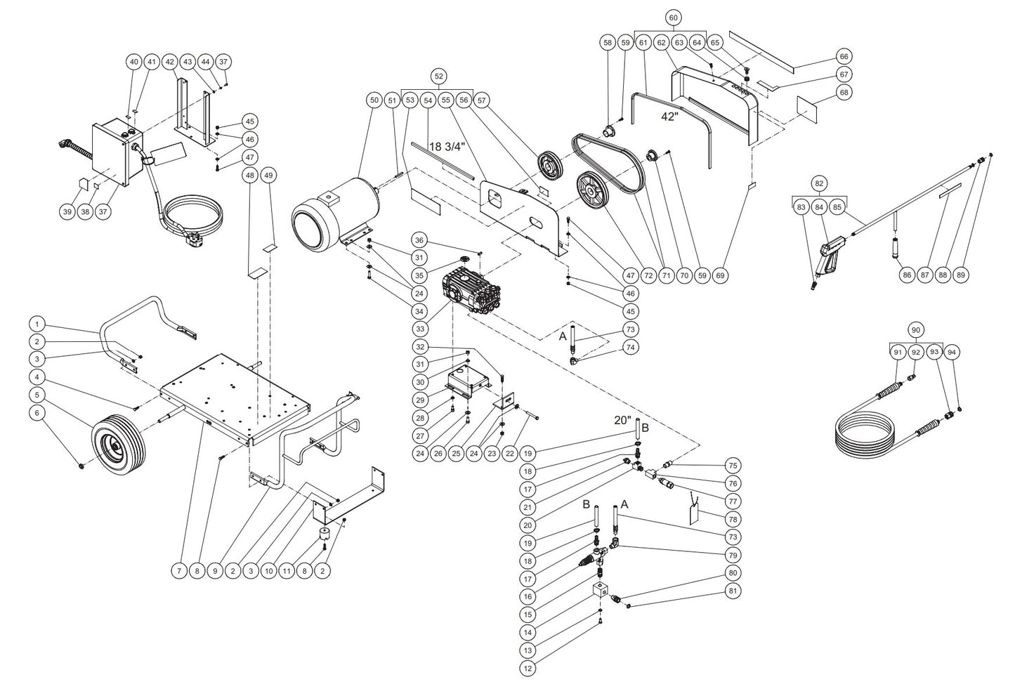 DC-3005-W0E2G (sn:11407821-11448402) Frame Assembly Parts by Mi-T-M