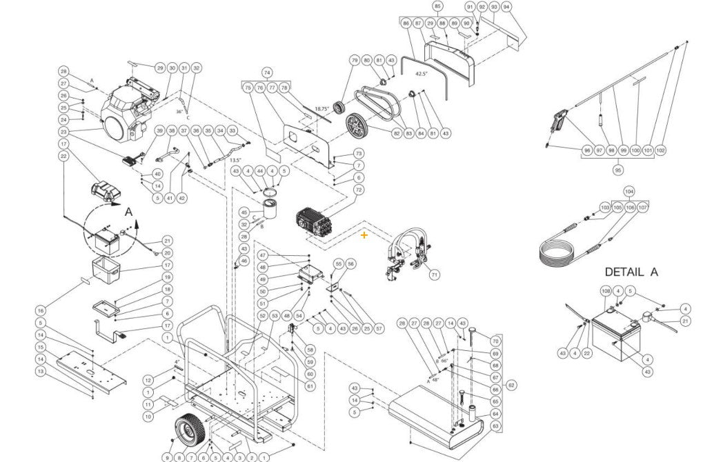 DC-3008-WC4H6G (sn:0-99999999) Frame Assembly Parts by Mi-T-M