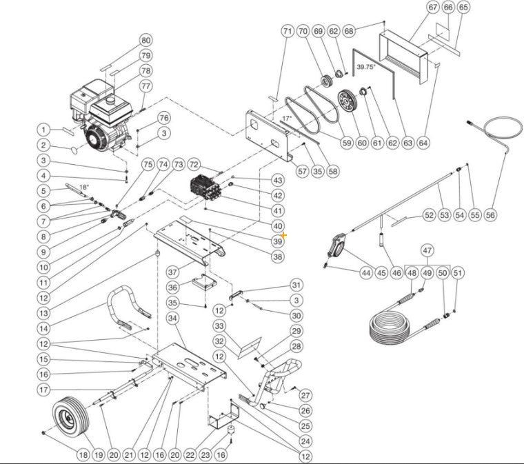 DC-4004-BA0K6A (sn:0-99999999) Frame Assembly Parts by Mi-T-M