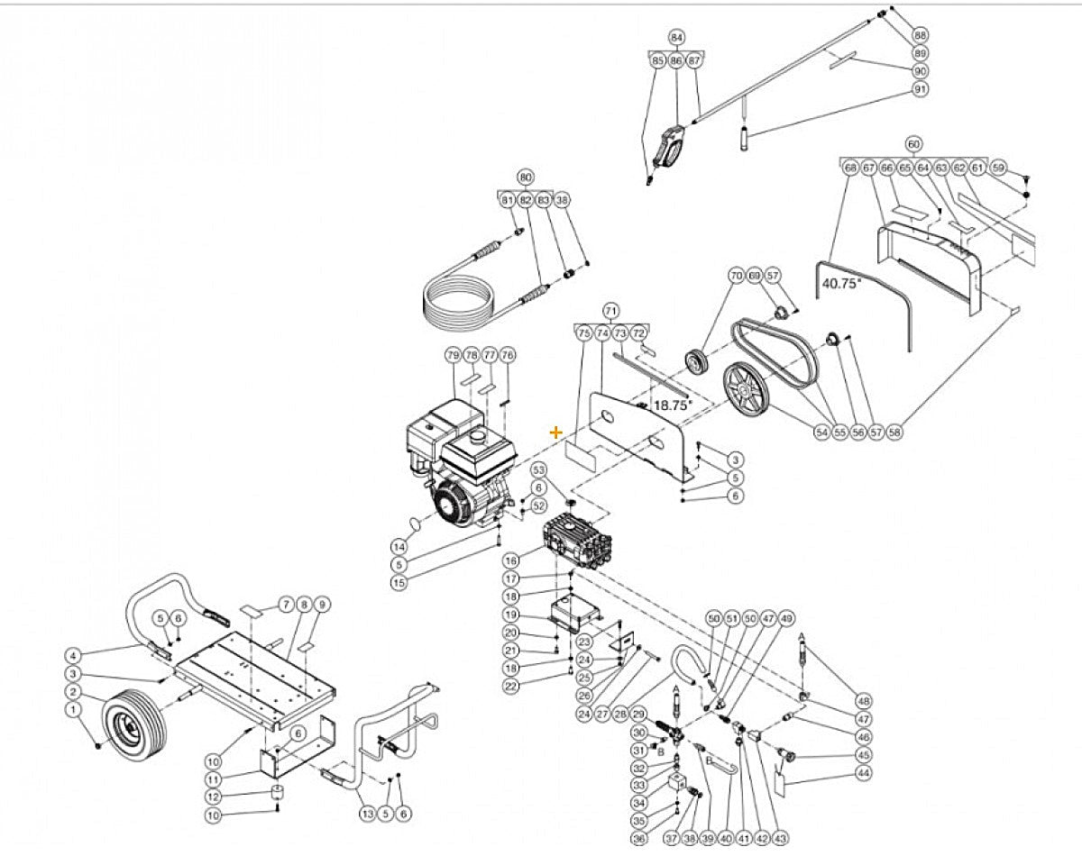 DC-4004-W5H6G Frame Assembly Parts by Mi-T-M