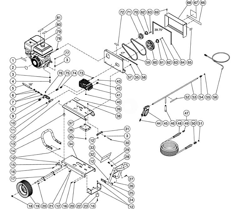 DC-4004-BA0H6A, DC-4004-BA0M6A Frame Assembly Parts by Mi-T-M