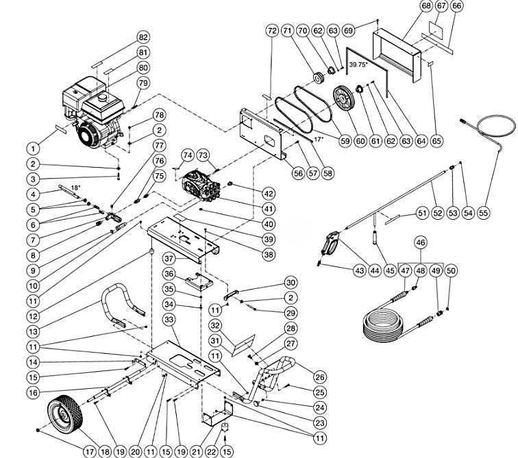 DC-4004-BA0H6G (sn:0-99999999) Frame Assembly Parts by Mi-T-M