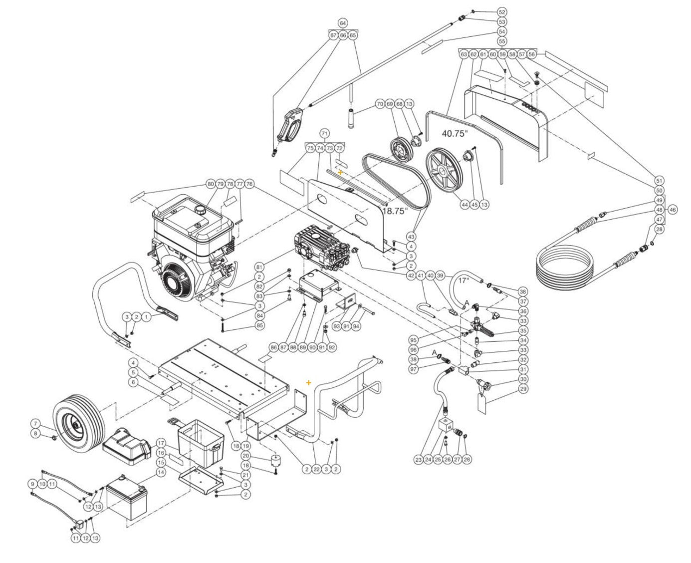 DC-4004-W5V6G Frame Assembly Parts by Mi-T-M