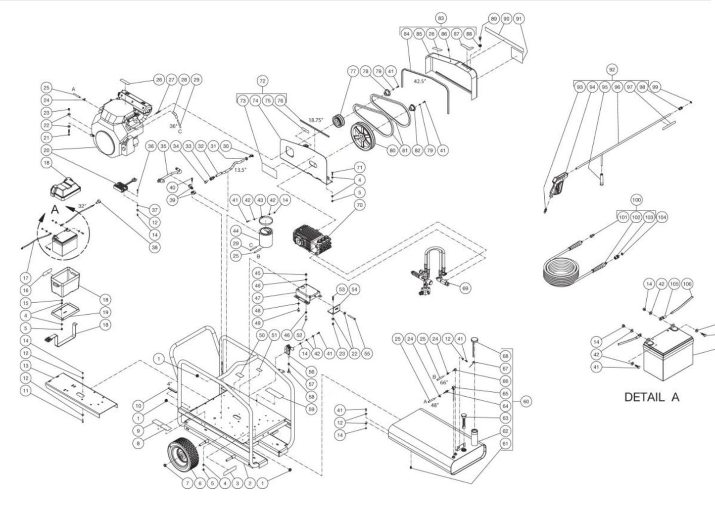 DC-6004-WC4H6G (sn:0-99999999) Frame Assembly Parts by Mi-T-M