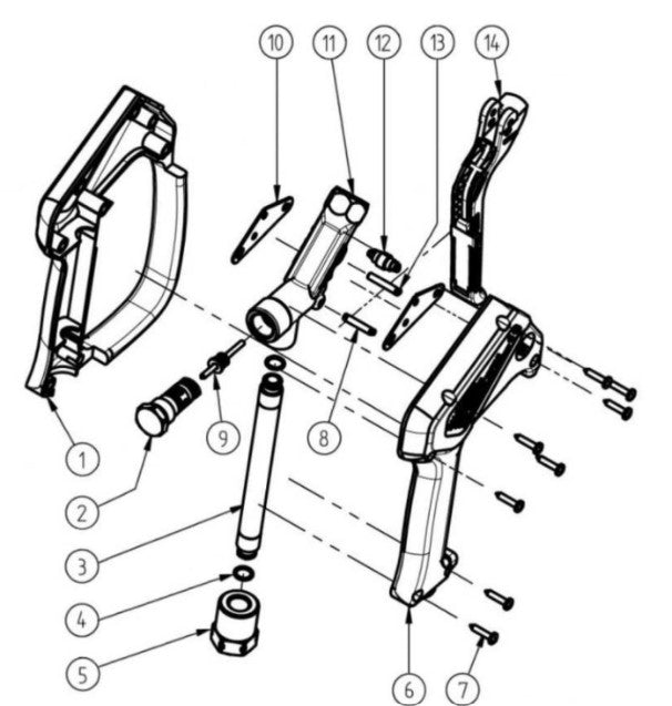 DC-7004-WC4H6G (sn:0-99999999), DC-6004-WC4H6G (sn:0-99999999) Gun Assembly Parts by Mi-T-M