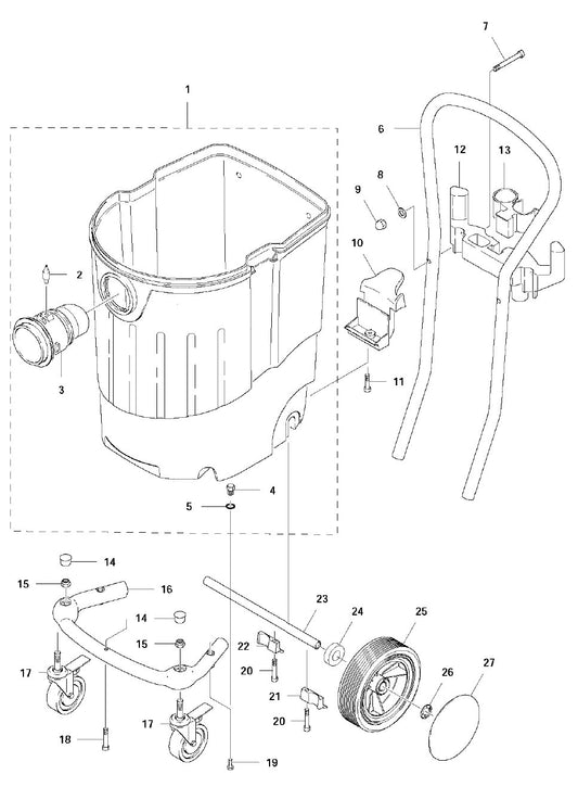 DC 1400 Cart Assembly Parts