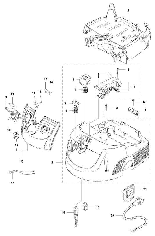 DC 1400 Top Cover Assembly Parts