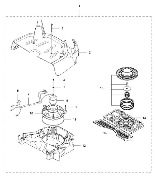 DC 1400 Top Door Assembly Parts