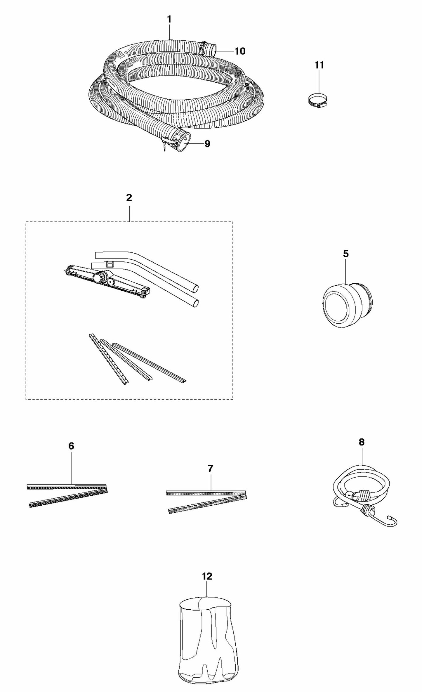 DC 5500 Accessories Assembly Parts