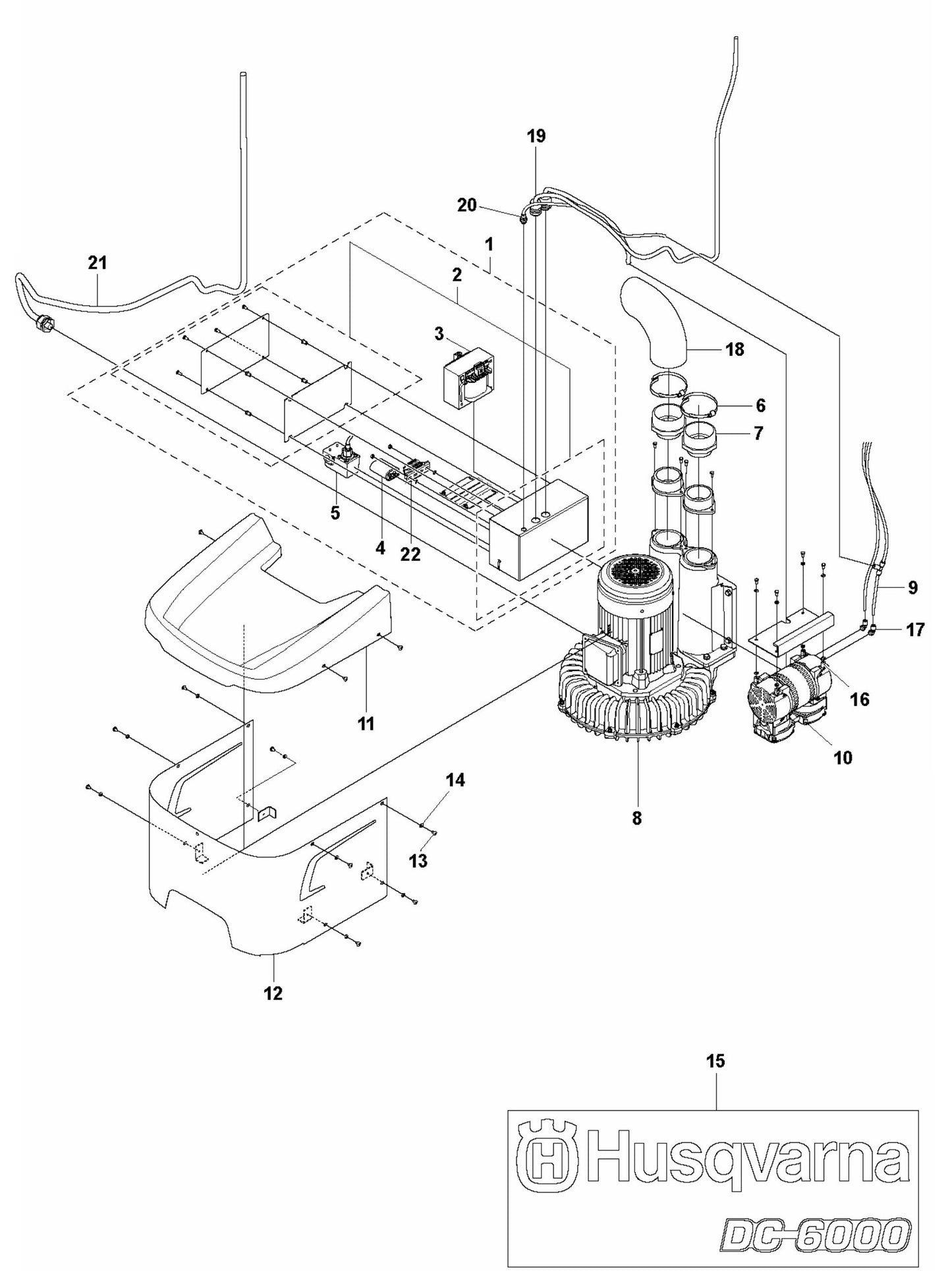 DC 6000 Motor Assembly Parts