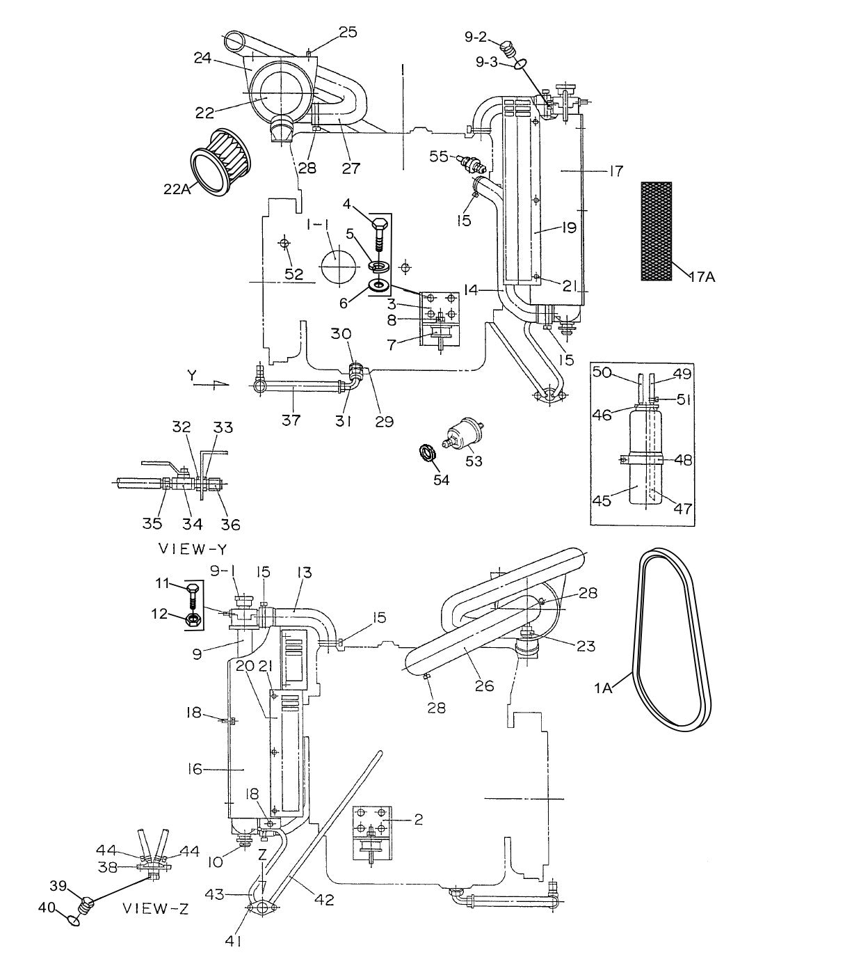 DCA20SPXU2 Engine And Radiator Assembly Parts for ML20 Light Towers by Multiquip