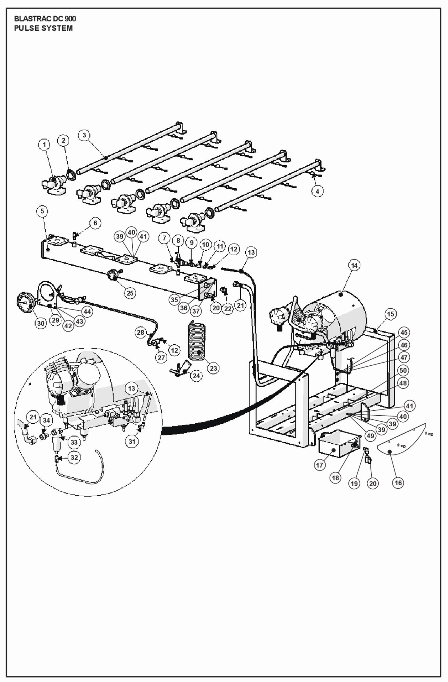Pulse System Parts For DC 900 By Husqvarna
