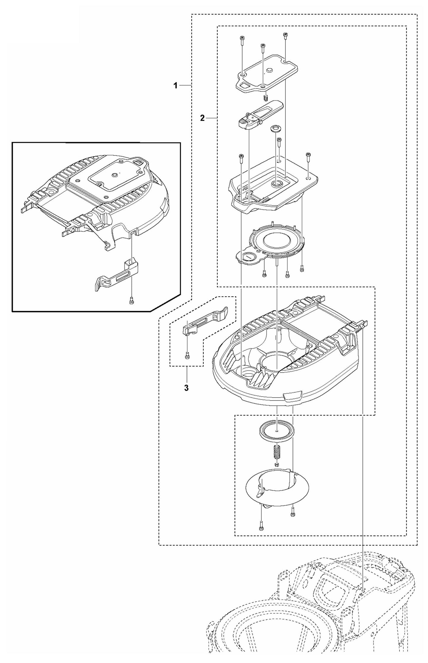 DE 110 Lid Assembly Parts