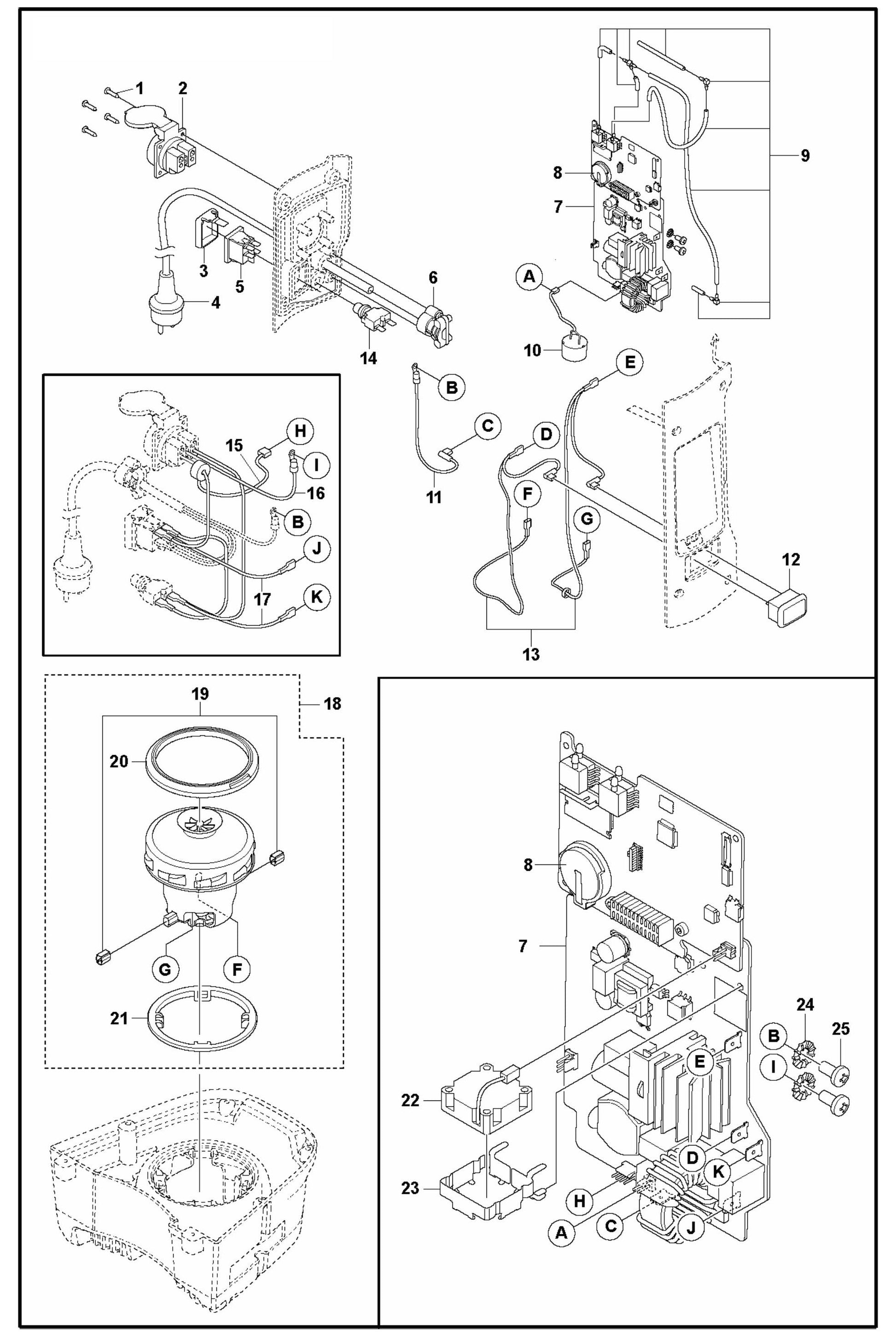 DE 110 Motor and Electrical-EU,AUS Assembly Parts
