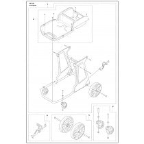 Chassis Parts For DE 120 H Parts By Husqvarna