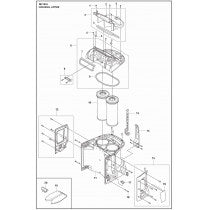 Housing, Upper Parts For DE 130 H Parts By Husqvarna