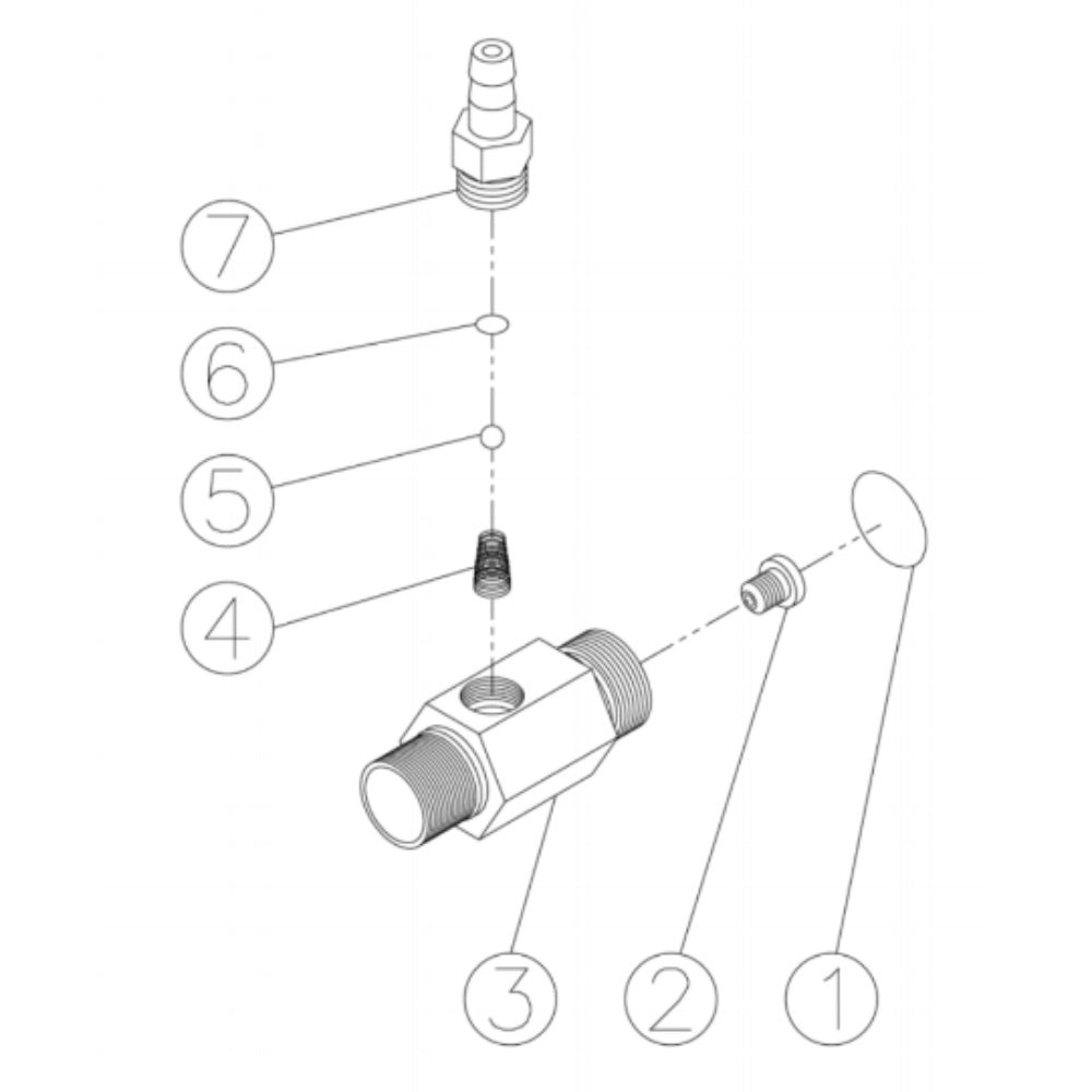 CD-1002-1MUC, CD-1502-1MUC/1MUH Detergent Injector Assembly Parts By Mi-T-M